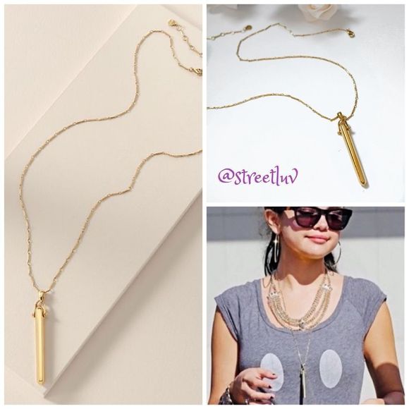 Stella & Dot Rebel Pendant Necklace — Gold - Picture 2 of 8